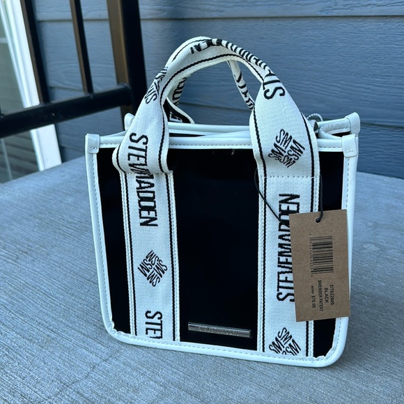 Steve Madden Faux Patent Leather Bwebber Bag - Picture 1 of 5